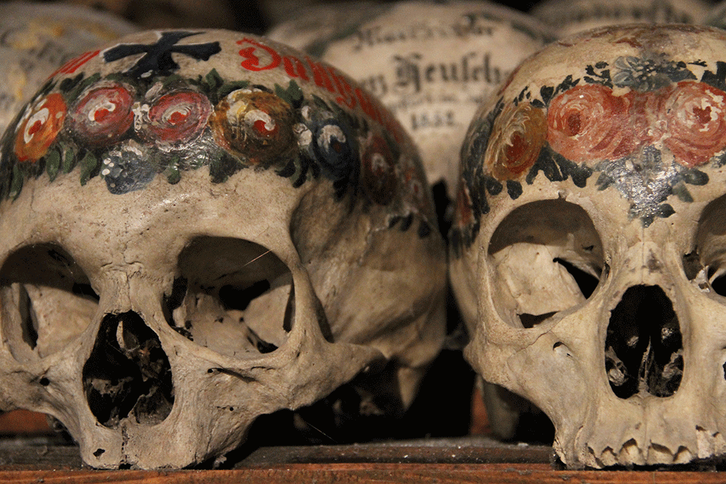 Painted skulls of Hallstatt