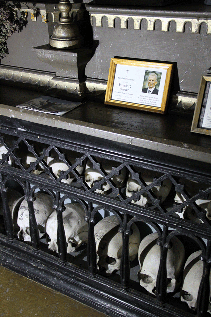 Painted skulls of Wildschönau